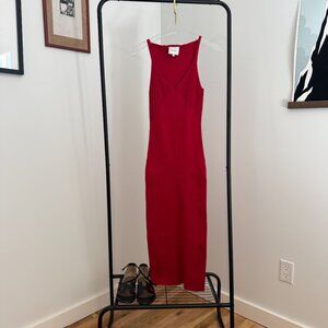 Reformation Full Length Ribbed Dress - Size XS (Like New)